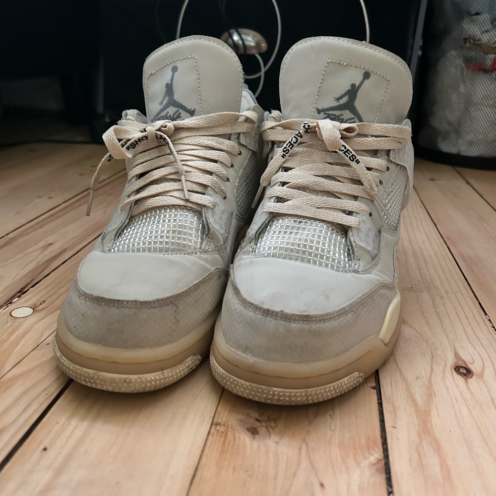 Off-White x women’s Air Jordan 4 SP ‘sail’